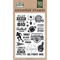 Εικόνα του Echo Park Football Stamp Set Σετ Σφραγίδες Clear 4"X6" - Tackle, 20 τεμ.