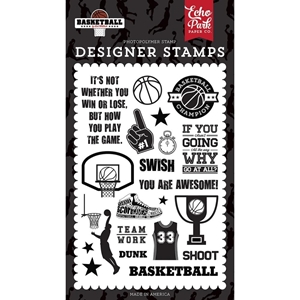Picture of Echo Park Basketball Σετ Σφραγίδες Clear 4"X6" - Swish