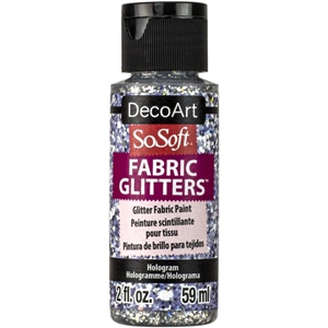 Picture of SoSoft Fabric Acrylic Glitters 2oz - Hologram