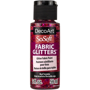 Picture of SoSoft Glitters Ακρυλικό Χρώμα για Ύφασμα 59ml - Red Twinkle
