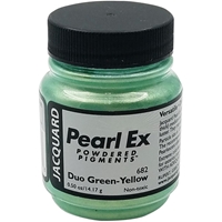 Picture of Jacquard Pearl Ex Powdered Pigment 0.5oz - Duo Green Yellow