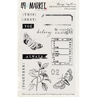 Picture of 49 And Market Clear Stamps Set - Always Together, 13pcs