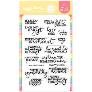 Picture of Waffle Flower Crafts Σετ Σφραγίδες Clear 4"X6" - Tender Thoughts