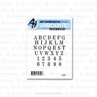Picture of Art Impressions Basics Clear Stamp - Small Alphabet, 36pcs
