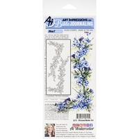 Picture of Art Impressions Bible Journaling Clear Stamps - Blossom Border set, 2pcs