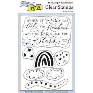 Picture of Crafter's Workshop Σετ Σφραγίδες Clear 4"X6" - When it Rains