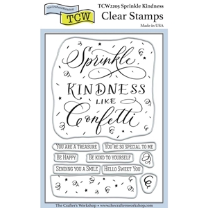 Picture of Crafter's Workshop Σετ Σφραγίδες Clear 4"X6" - Sprinkle Kindness