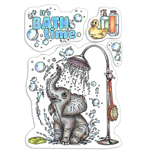 Picture of Ciao Bella Stamping Art Διάφανες Σφραγίδες 4'' x 6'' - It's Bath Time, 4τεμ.