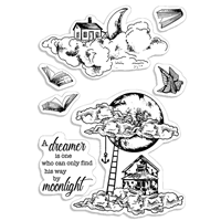 Picture of Ciao Bella Stamping Art Clear Stamps 4'' x 6'' - Moonlight, 7pcs