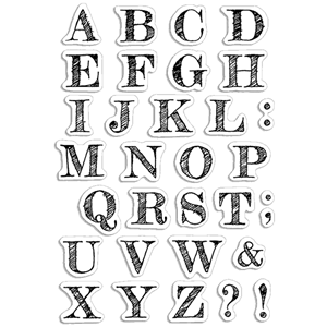 Picture of Ciao Bella Stamping Art Διάφανες Σφραγίδες 4''x6'' - Design Uppercase Alphabet, 31τεμ.
