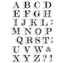 Εικόνα του Ciao Bella Stamping Art Διάφανες Σφραγίδες 4''x6'' - Design Uppercase Alphabet, 31τεμ.