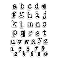 Picture of Ciao Bella Clear Stamps 4'' x 6'' - Reporter Lowercase Alphabet, 36pcs