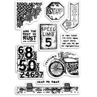 Picture of Ciao Bella Clear Stamps 4'' x 6'' - Speed Limit, 10pcs