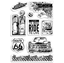 Picture of Ciao Bella Stamping Art Clear Stamps 4'' x 6'' - Gas Station, 9pcs