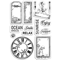 Picture of Ciao Bella Stamping Art Clear Stamps 4'' x 6'' - Coastal Living, 14pcs