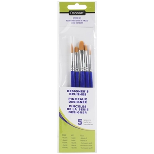 Picture of DecoArt Designer Series Brushes Σετ Πινέλων Ζωγραφικής - Stroke, 5 τεμ