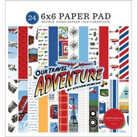 Picture of Carta Bella Double-Sided Paper Pad 6"X6" – Our Travel Adventure