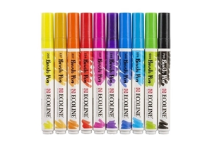 Picture of Royal Talens Ecoline Coloured Brush Pen Marker - Μαρκαδόροι Ακουαρέλας, 10 τεμ
