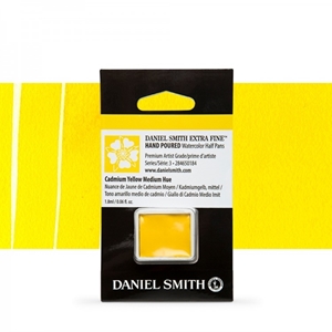 Picture of Daniel Smith Extra Fine Χρώμα Ακουαρέλας Half Pan - Cadmium Yellow Medium Hue