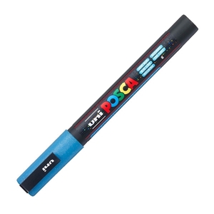Picture of POSCA 3M Fine Bullet Tip Pen - Glitter Light Blue