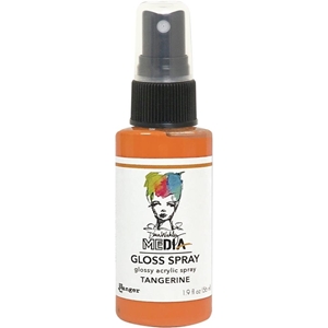 Picture of Dina Wakley Media Gloss Sprays Ακρυλικό Χρώμα σε Σπρέι, Φινίρισμα Γκλος - Tangerine