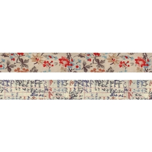 Picture of Tim Holtz Idea-Ology Fabric Tape Αυτοκόλλητη Υφασμάτινη Ταινία 1"  x  2.75m - Floral