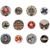 Picture of Tim Holtz Idea-Ology Quote Mini Flair Buttons - Διακοσμητικά Flair, 12τεμ. 