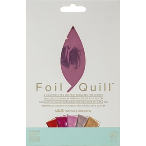 Picture of We R Memory Keepers Foil Quill Sheets 4"X6" - Flamingo