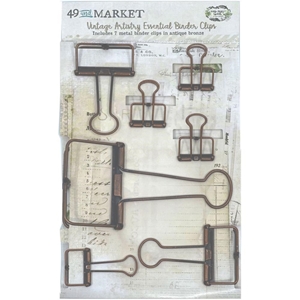 Picture of 49 And Market Foundations Essential Binder Clips - Antique Bronze