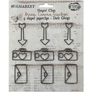 Picture of 49 And Market Foundations Paper Clips -Arrow, Camera, Envelope In Dark Greige