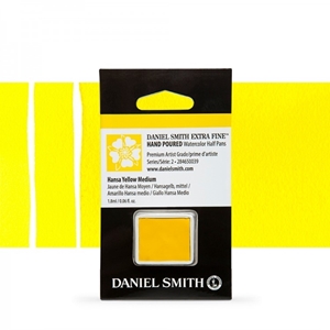 Picture of Daniel Smith Extra Fine Χρώμα Ακουαρέλας Half Pan - Hansa Yellow Medium