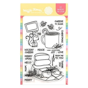 Picture of Waffle Flower Crafts Σετ Διάφανες Σφραγίδες 4"X6" -  Holiday Cheese