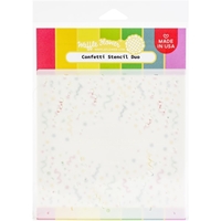 Picture of Waffle Flower Crafts Stencils 4.25”x5.5” - Confetti Duo