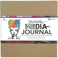 Εικόνα του Dina Wakley Media Kraft Journal 6"X6" - Τετράγωνο Sketchbook με χαρτί Κραφτ, 6" x 6"
