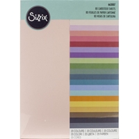Picture of Sizzix Textured Cardstock Sheets 8" x 11.5" - Assorted Colors, 80pcs