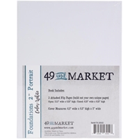 Εικόνα του 49 And Market Foundations 2" Portrait Album 8.5"X6.5" - White
