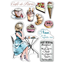 Picture of Ciao Bella Stamping Art Clear Stamps 6" X 8" - La Boulangerie, Notre Vie, 11pcs