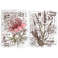 Εικόνα του Ciao Bella Stamping Art Διάφανες Σφραγίδες 4"X6" - Botanical Postcards, Sign Of The Times, 2τεμ.
