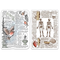 Picture of Ciao Bella Stamping Art Clear Stamps 4" X 6" - Human & Nature, Sign Of The Times, 2pcs