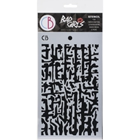 Picture of Ciao Bella Bad Girls Texture Stencil 5"X8" -  Abstract Lines