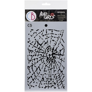 Picture of Ciao Bella Bad Girls Texture Stencil 5"X8" -  Spider Net