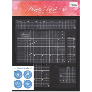 Picture of Couture Creations Acrylic Block Set with Grid Lines