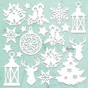 Picture of Mintay Chippies Chipboard Χριστουγεννιάτικα Σχήματα - Christmas Mix, 20τεμ