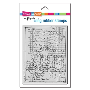Picture of Stampendous Cling Stamps – Ledger Script