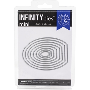 Picture of Hero Arts Mini Infinity Dies - Oval Peek-A-Boo Doors