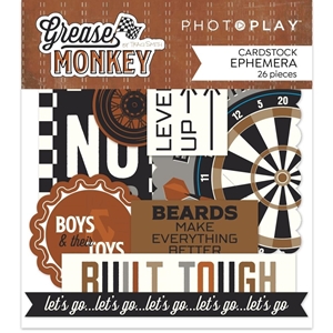 Picture of Photoplay Ephemera Cardstock Die-Cuts - Grease Monkey