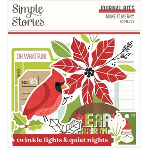 Picture of Simple Stories Make It Merry Bits & Pieces Die-Cuts/60 – Make it Merry  