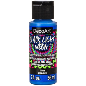Picture of Deco Art Black Light Neon Acrylic Paint - Blue