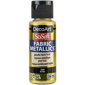 Picture of SoSoft Fabric Metallics Ακρυλικο Χρώμα για Ύφασμα 59ml - Gold