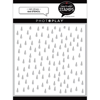 Picture of PhotoPlay Say It With Stamps Stencil 6"X6" - Raindrops
